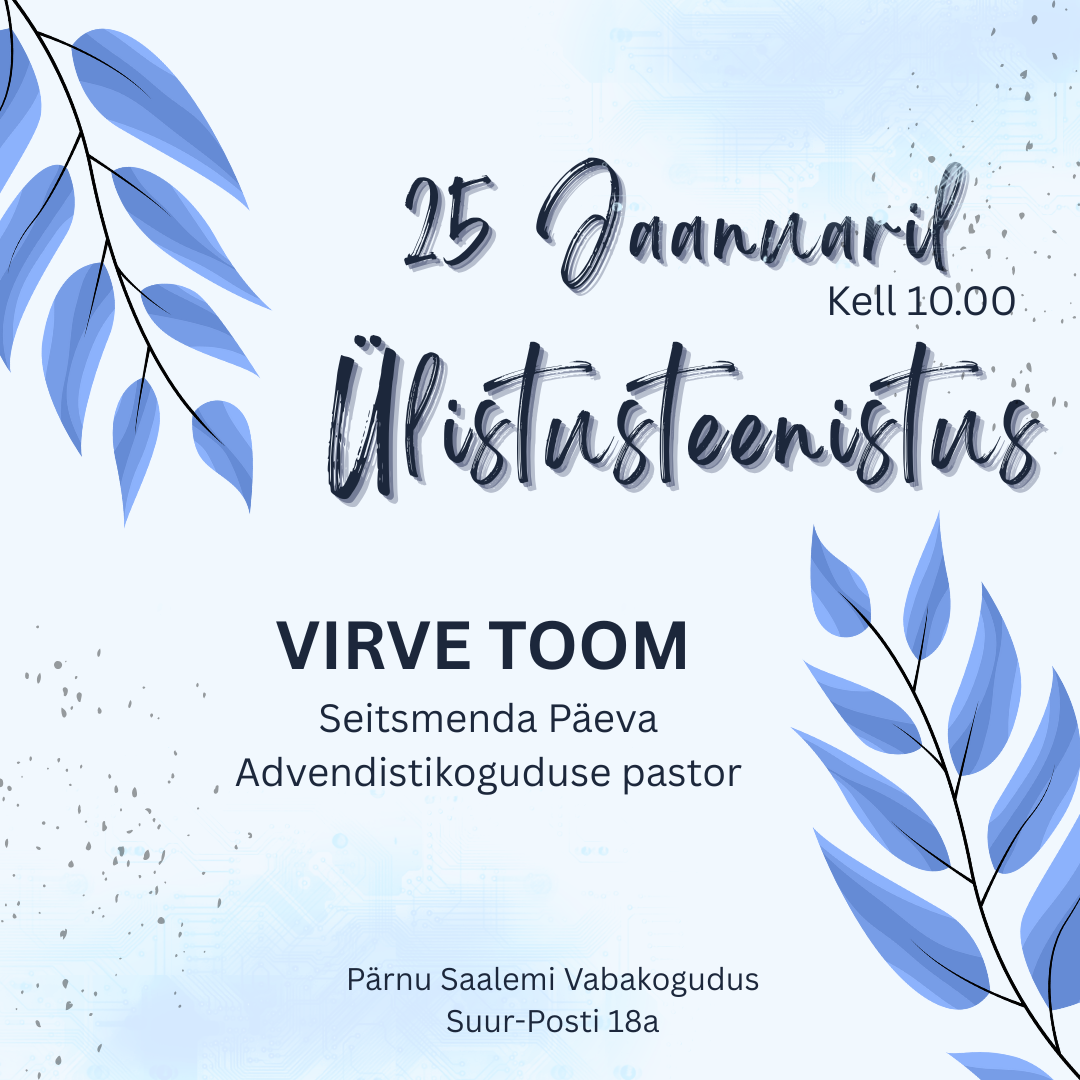 Blue Watercolor Leaves Winter Instagram Post 4